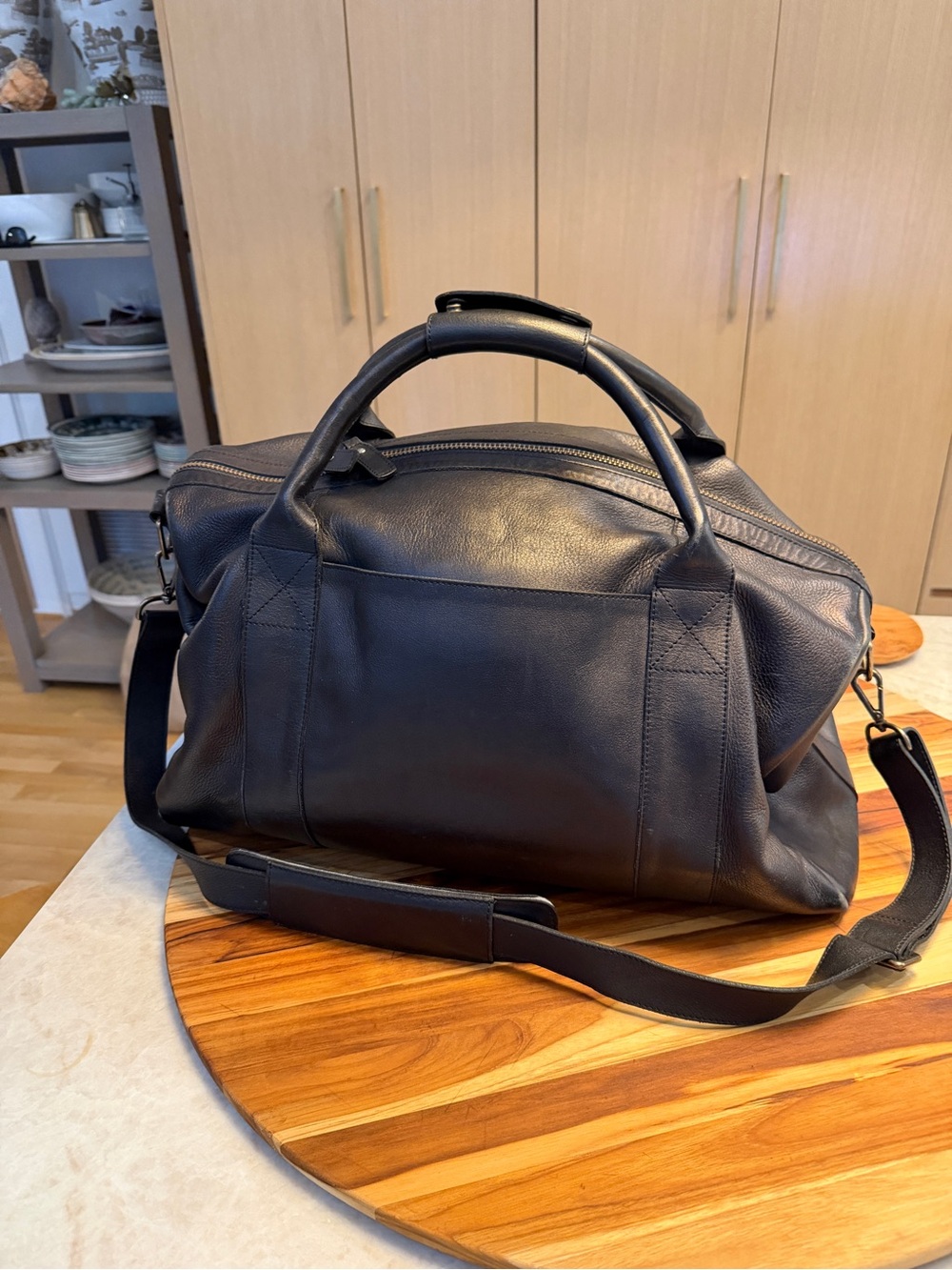 Tecovas Black Large Duffel Weekender Bag